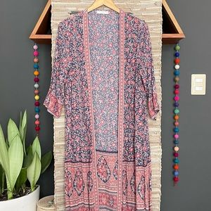 SPELL JASMIN DUSTER IN NAVY